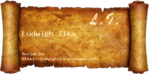 Ludwigh Ilka névjegykártya